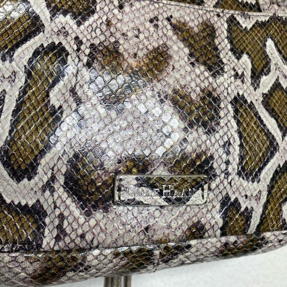 Cole Haan Snake Print Leather Crossbody - Picture 7 of 8